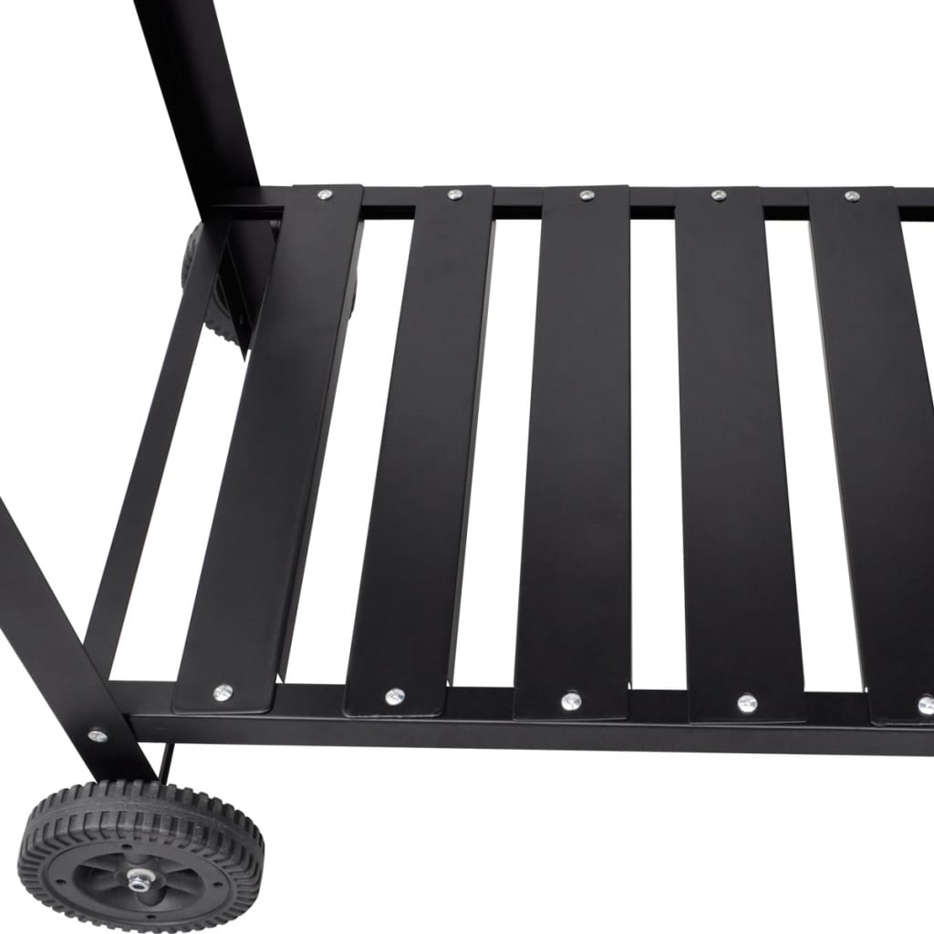 Barbecue colonne gril debout gril charbon de bois barbecue avec 2 roues
