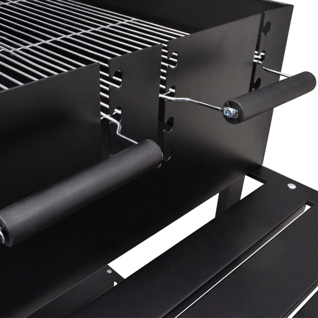 Barbecue colonne gril debout gril charbon de bois barbecue avec 2 roues