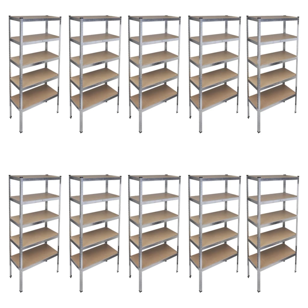 10x boltless shelving storage rack heavy duty shelving