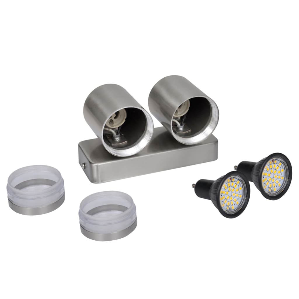 Applique murale LED en acier inoxydable rayonnant vers le bas en forme de cône