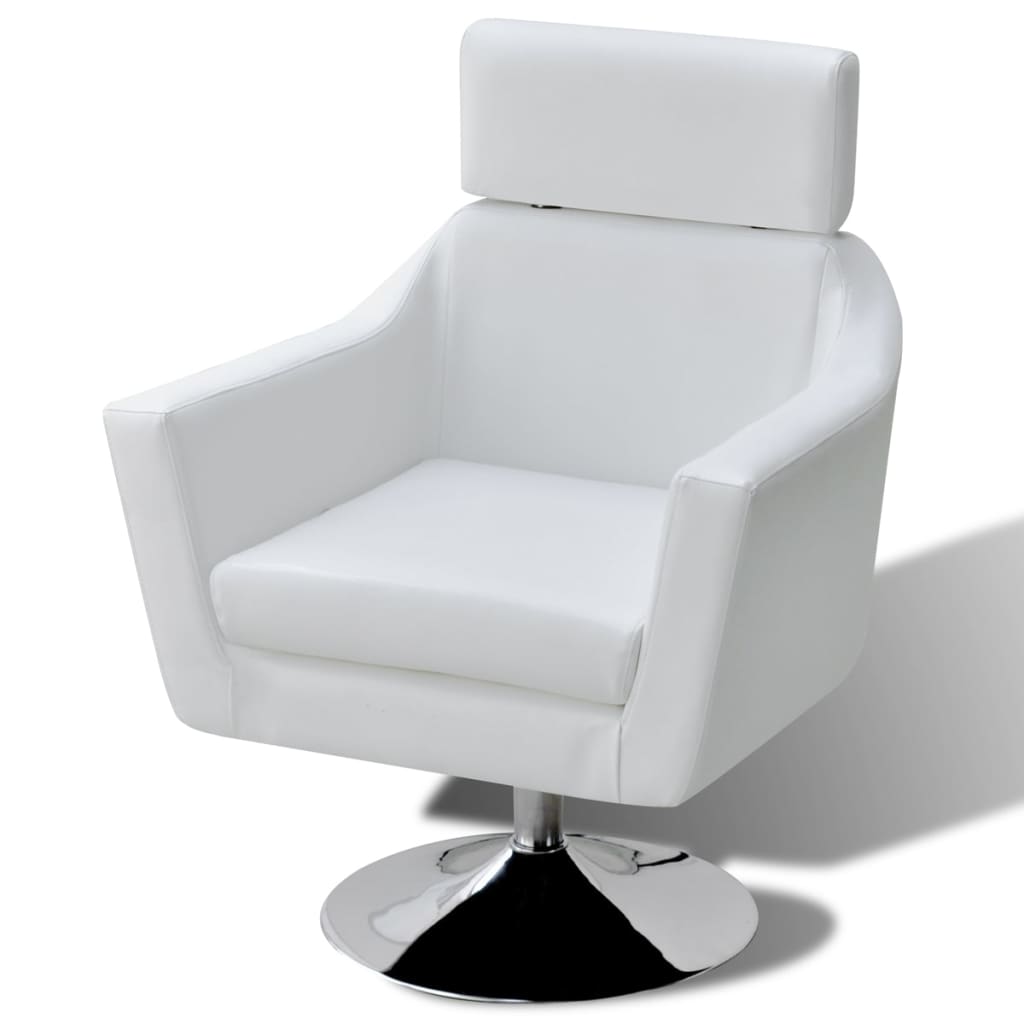TV-Sessel Weiß Kunstleder