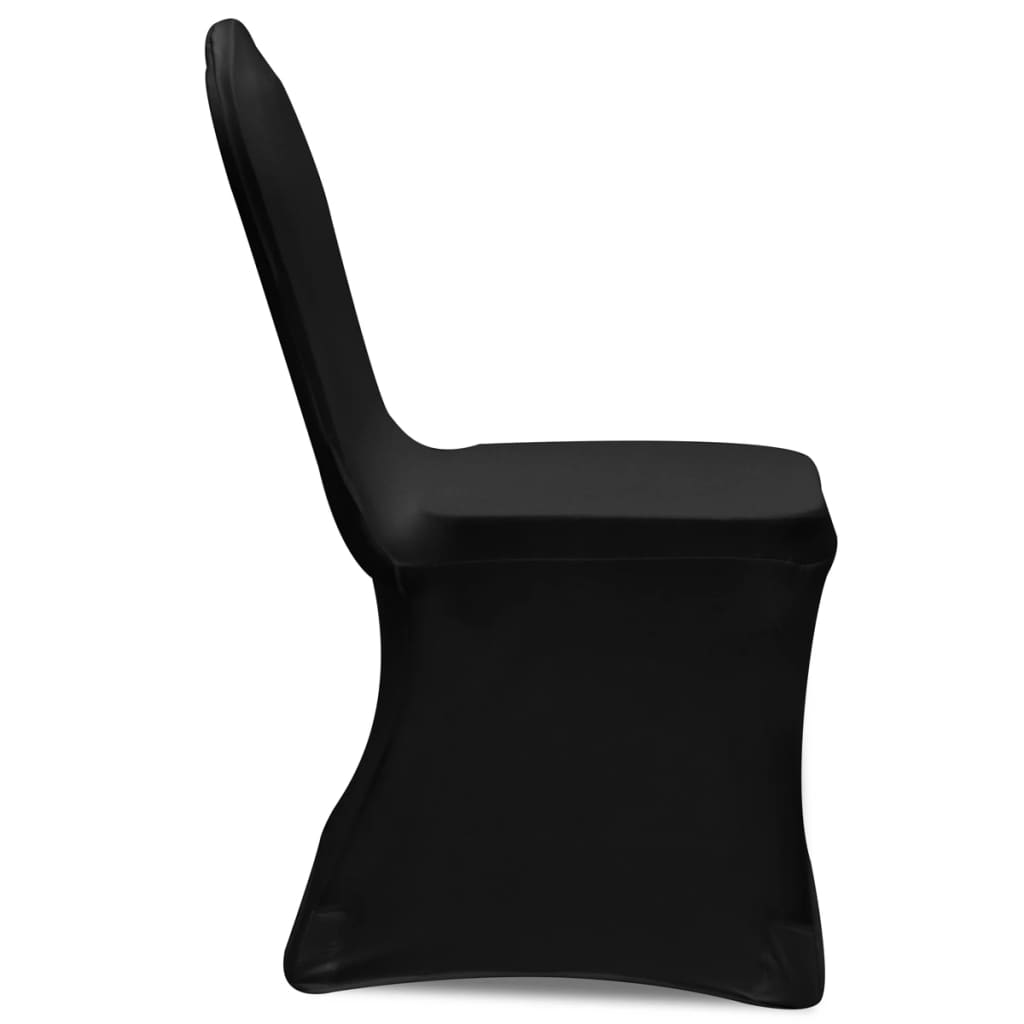 6 x housses de chaise extensibles noires