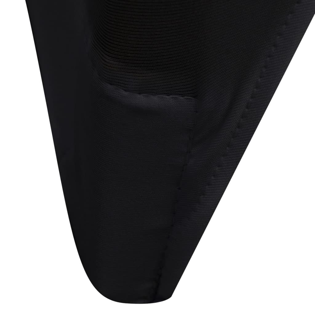 6 x housses de chaise extensibles noires
