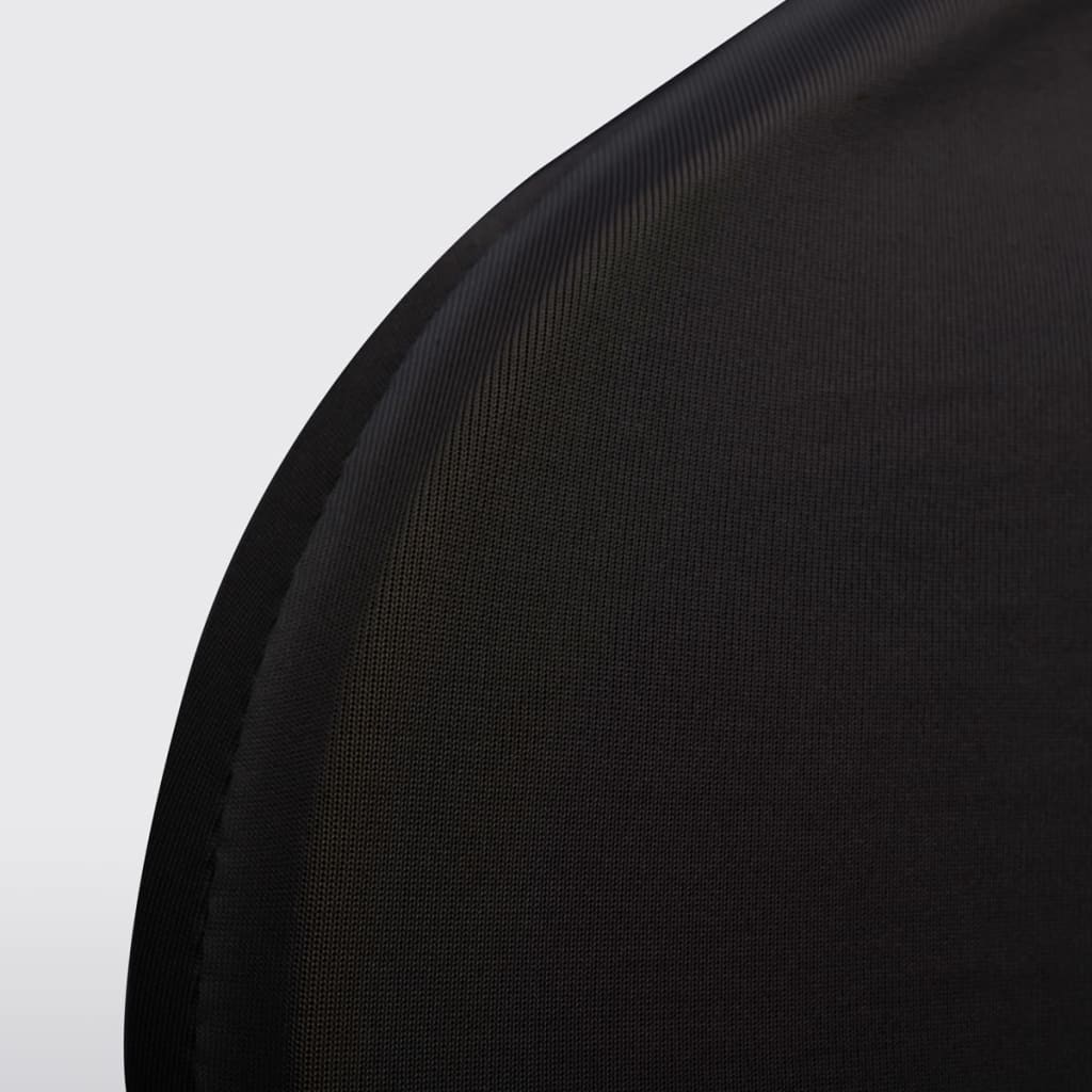 6 x housses de chaise extensibles noires