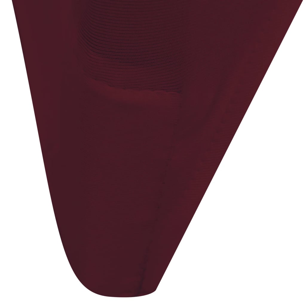 6 x housses de chaise extensibles bordeaux rouge