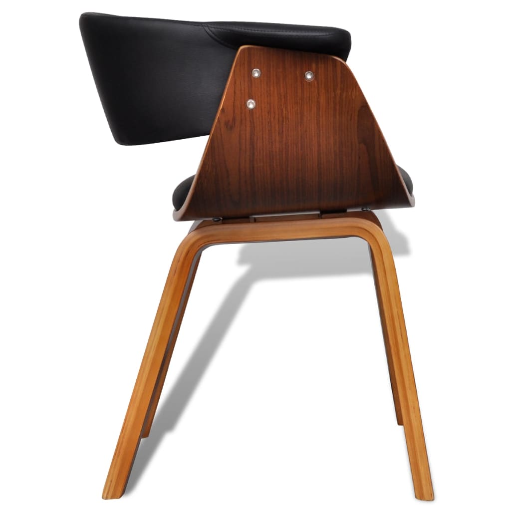 Dining chairs 4 pcs. bentwood and imitation leather