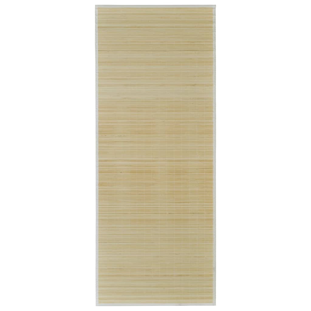 Bamboo Natural Rectangular Rug 80x300 cm
