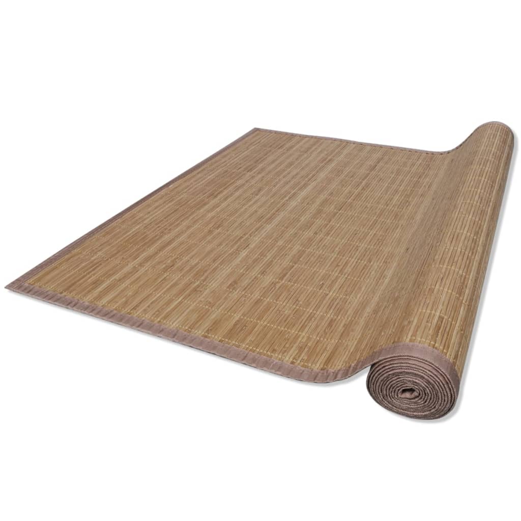 Bamboo Rug Brown Rectangular 120x180 cm