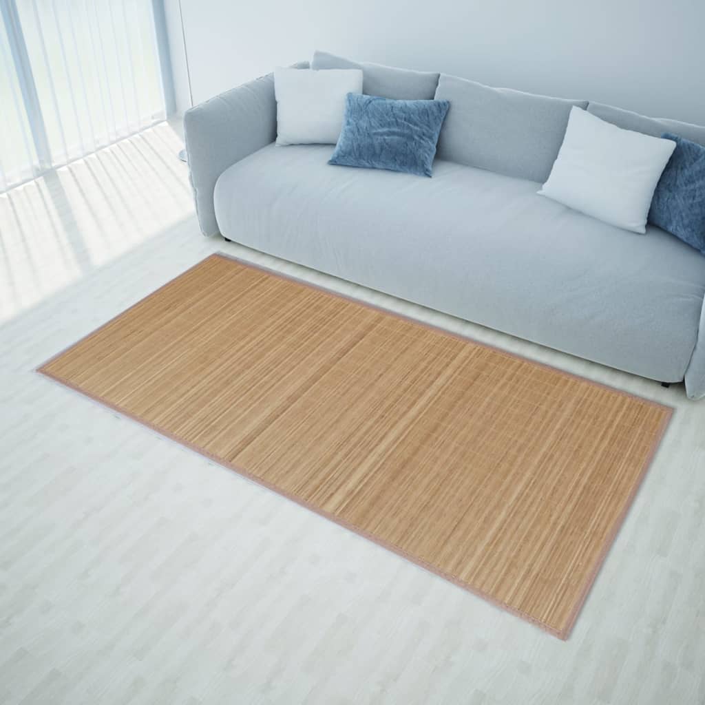 Bamboo Brown Rectangular Rug 150x200 cm