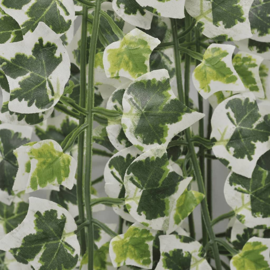 Artificial ivy green-white 90 cm 2 pieces