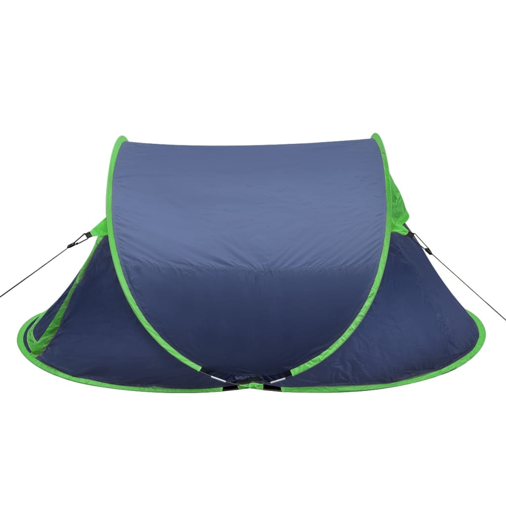 Pop-Up-Campingzelt 2 Personen Marineblau / Grün