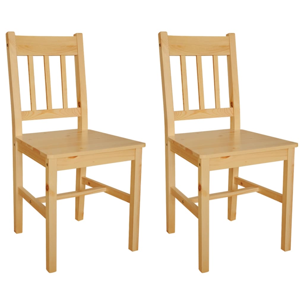 Dining chairs 2 pcs. pinewood