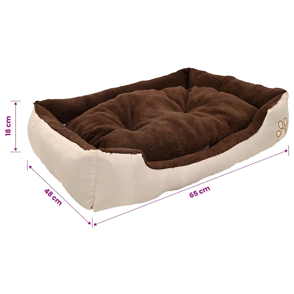 Warmes Hundebett mit Polsterkissen M