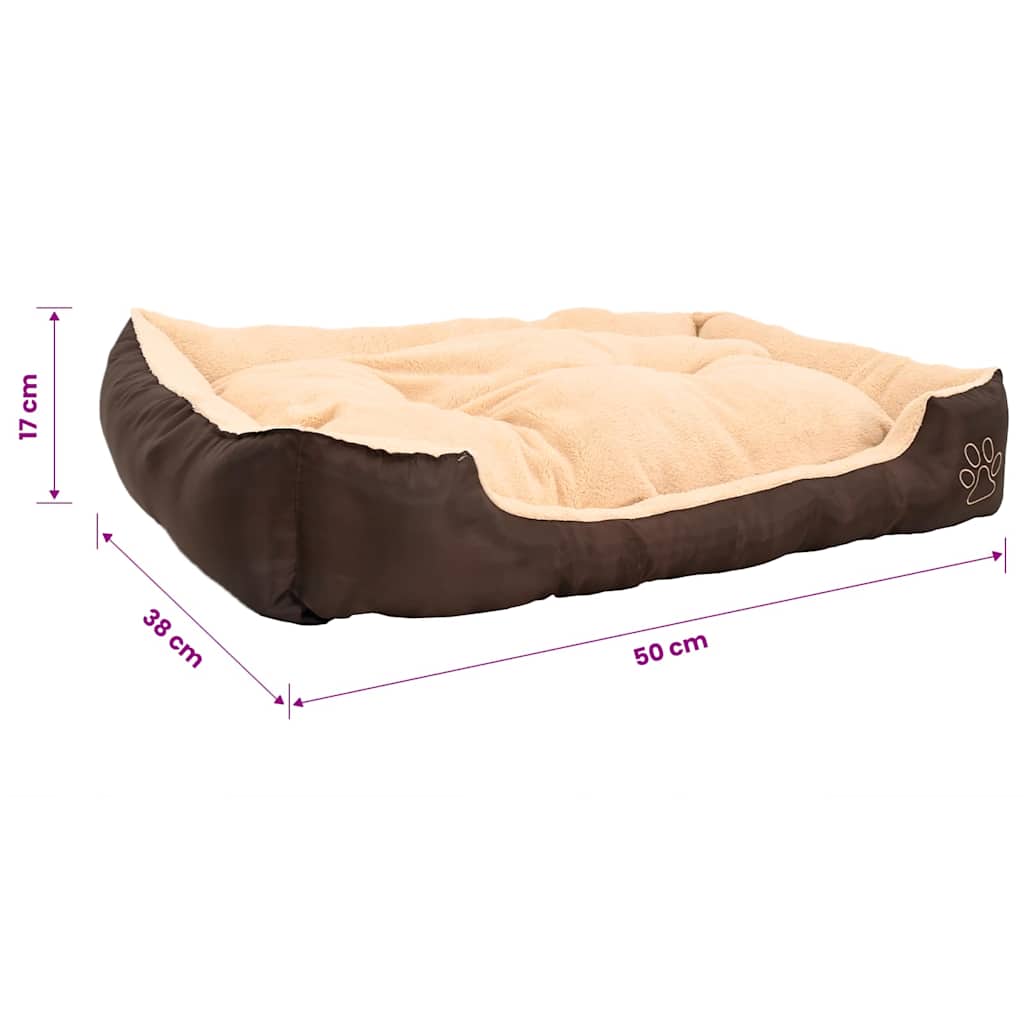Warmes Hundebett mit Polsterkissen S