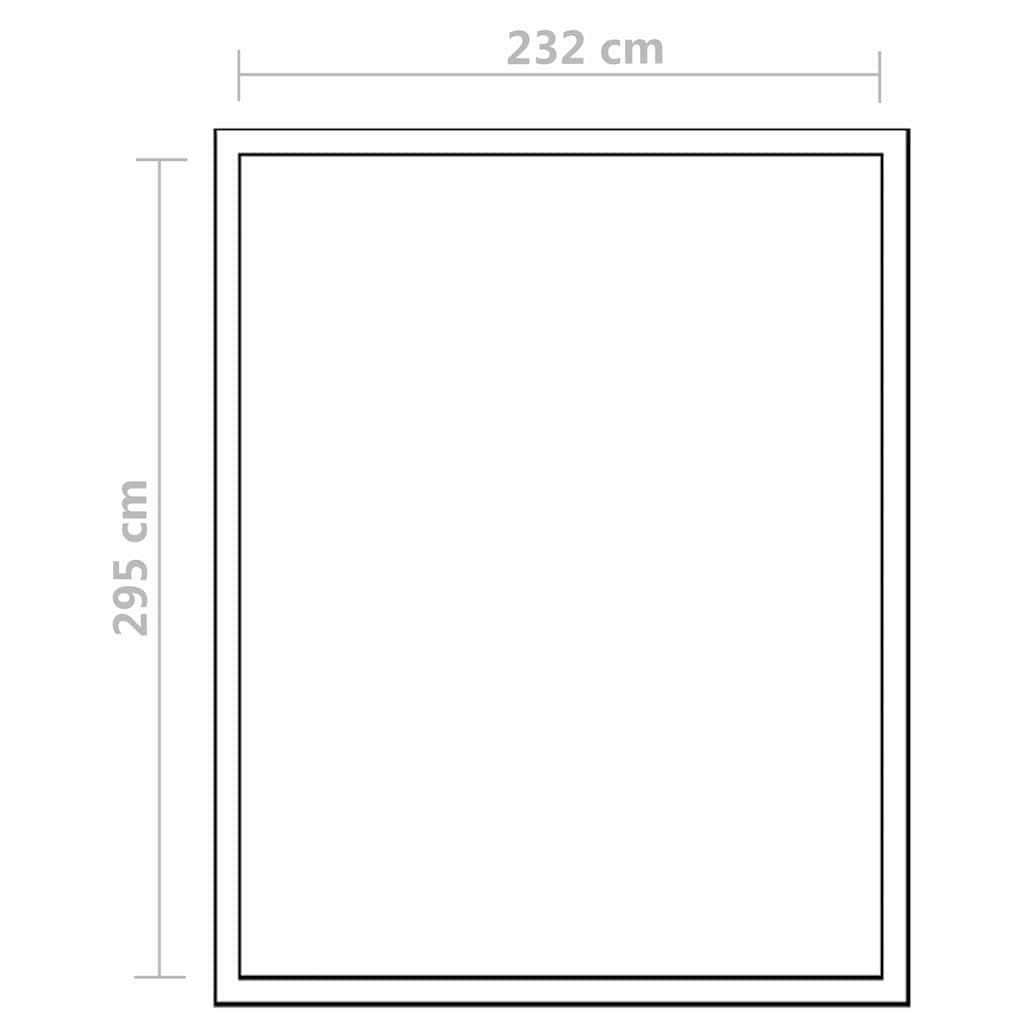 Gewächshaus mit Fundament Verstärkt Aluminium 7,55 m²