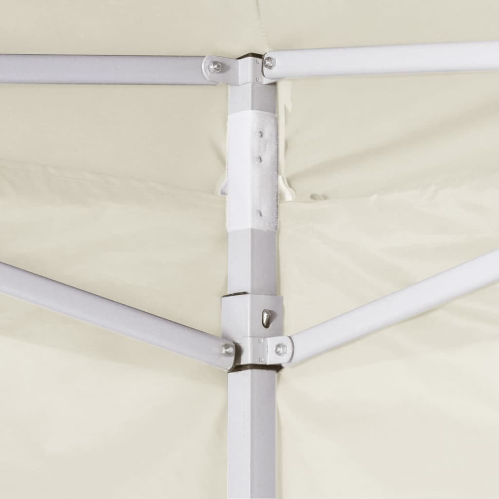 Folding tent with 4 walls 3 x 3 m cream white