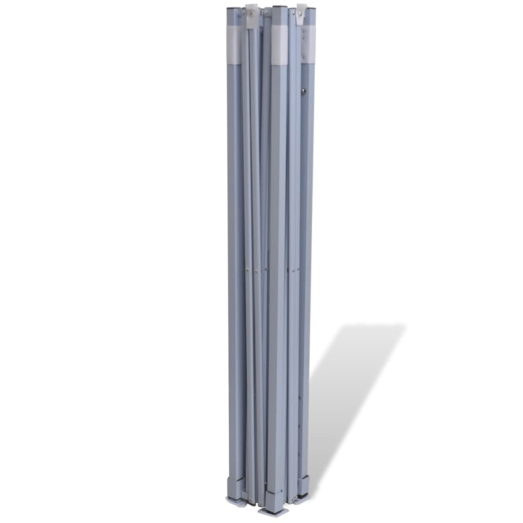 Folding tent with 4 walls 3 x 3 m cream white