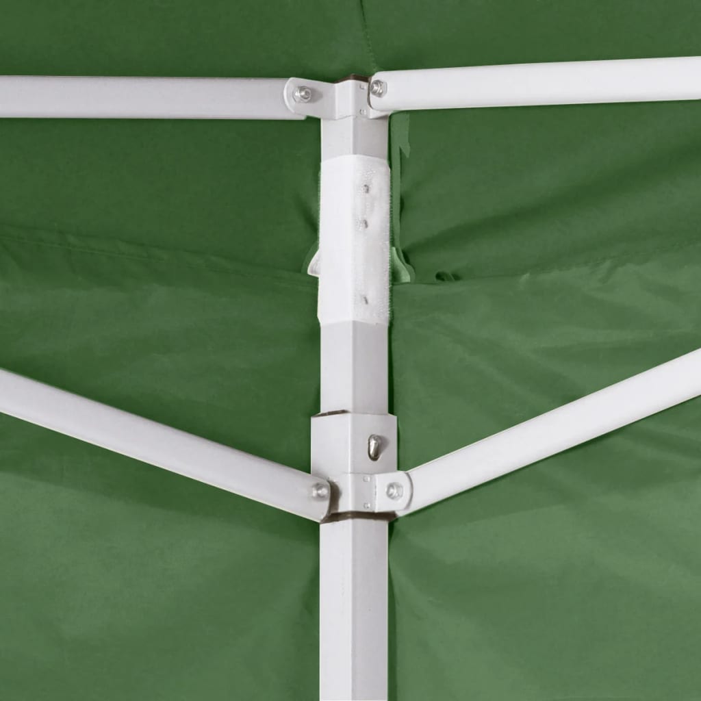 Folding tent with 4 walls 3 x 3 m green