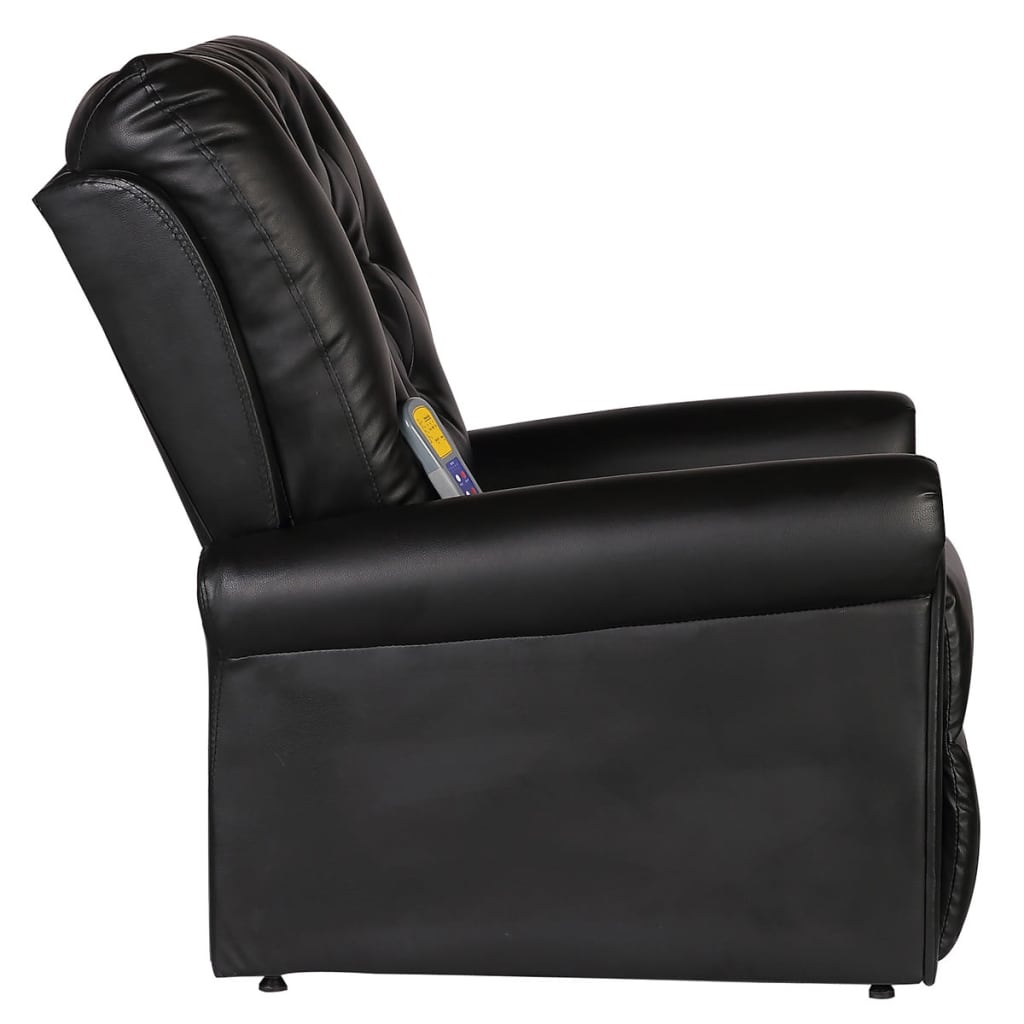 Massagesessel Schwarz Kunstleder