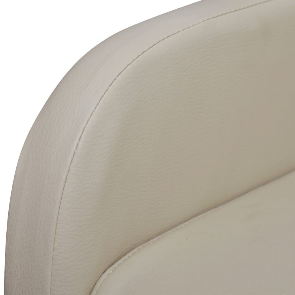 Massagesessel Creme Kunstleder