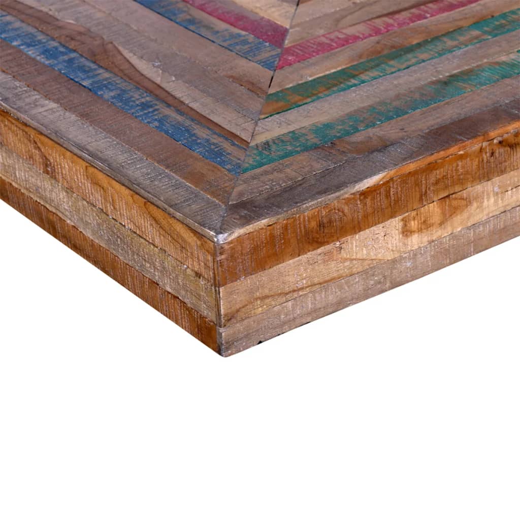 Coffee table with V-legs made of reclaimed teak