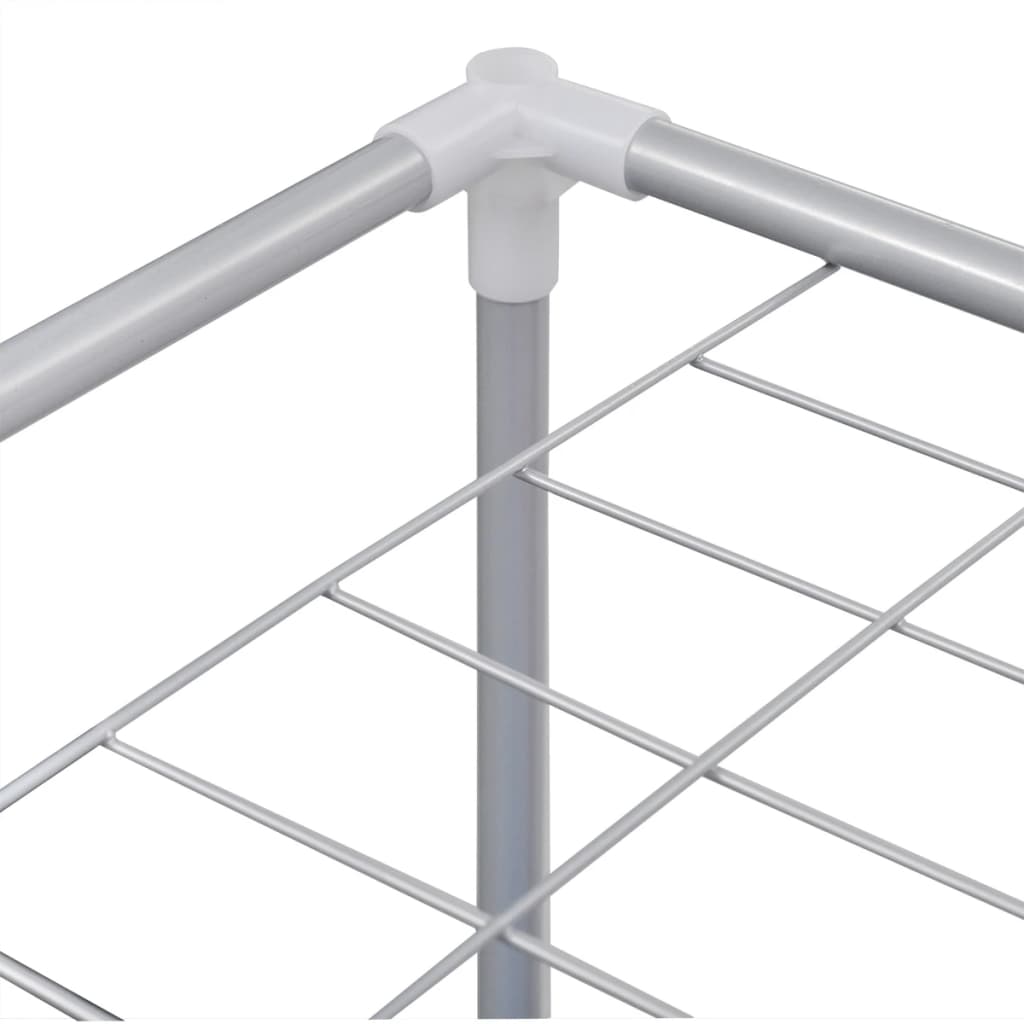 2-compartment laundry basket with drying rack