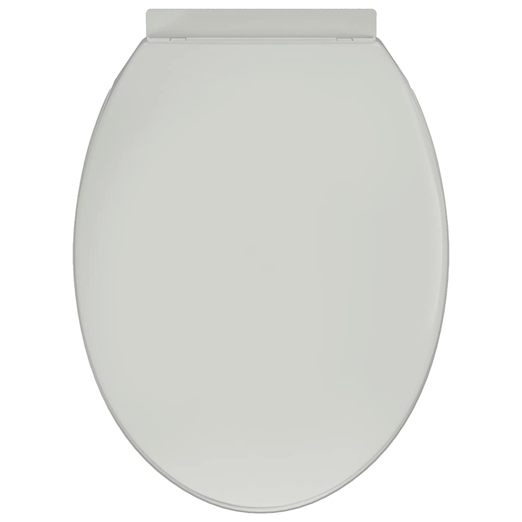 Toilettensitz mit Absenkautomatik Weiß Oval