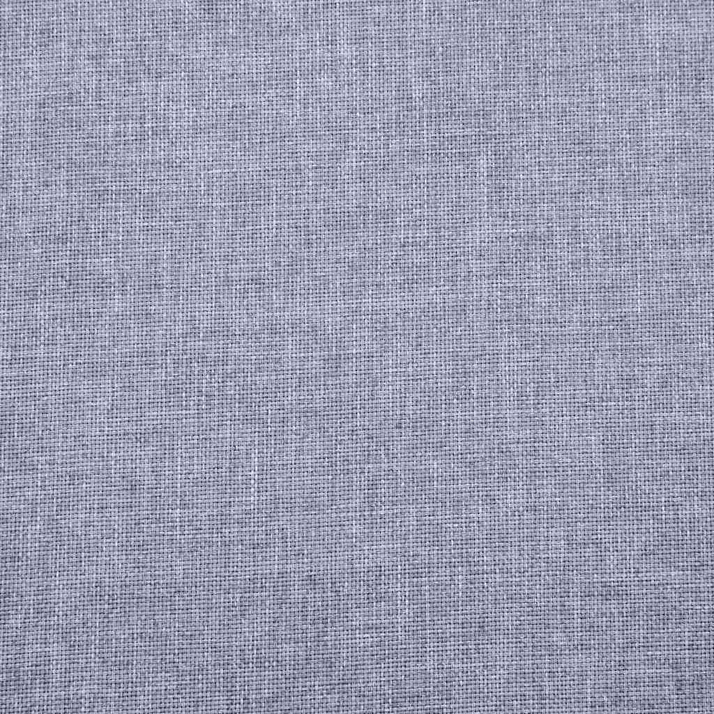Sofa 3-Sitzer Stoff Hellgrau