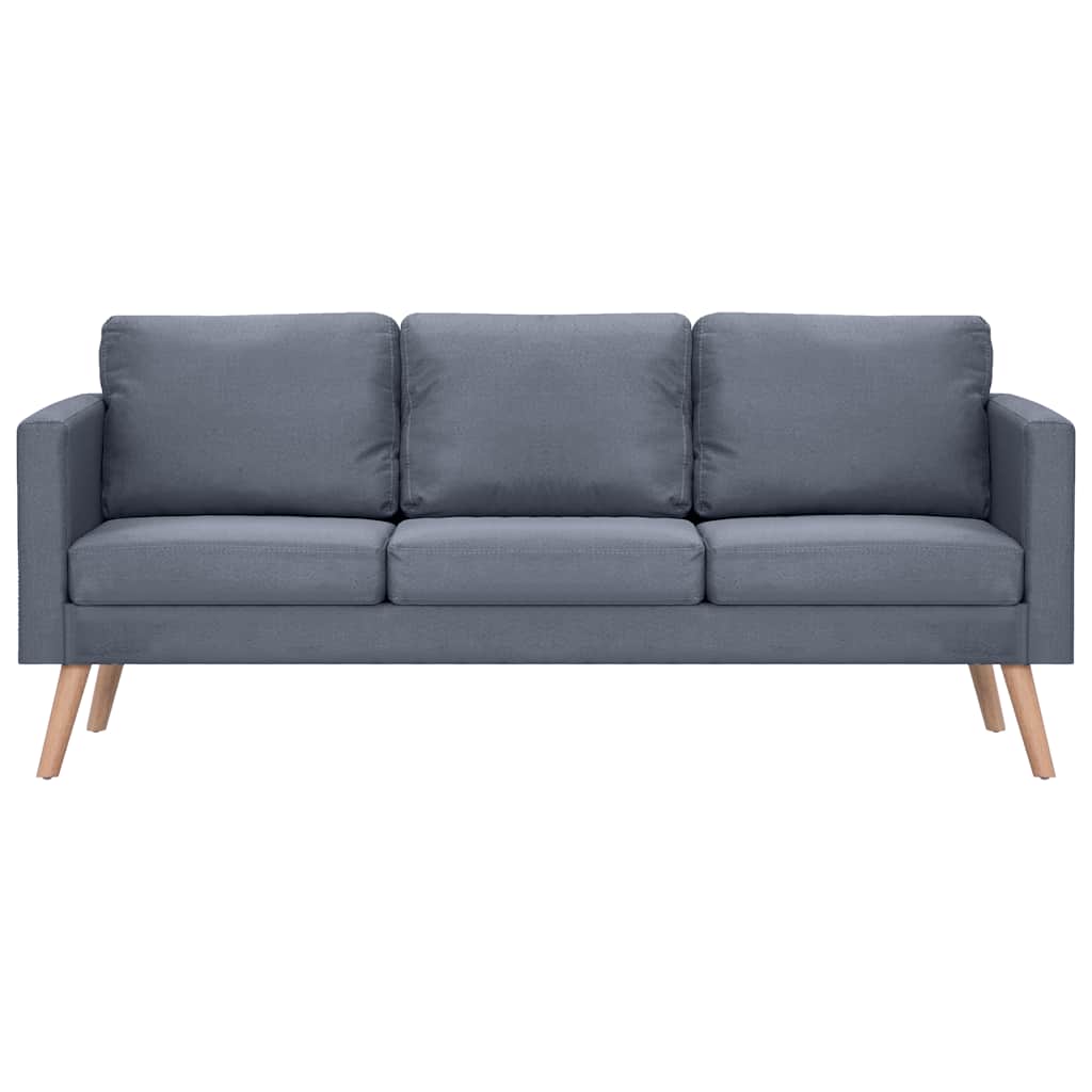 Sofa 3-Sitzer Stoff Dunkelgrau