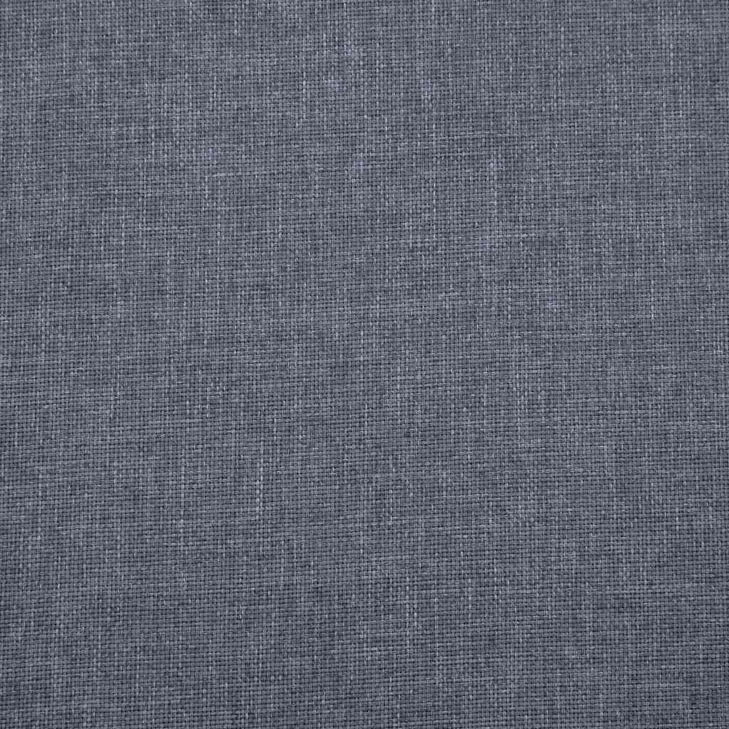 Sofa 3-Sitzer Stoff Dunkelgrau