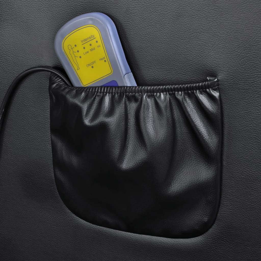 Massagesessel Schwarz Kunstleder