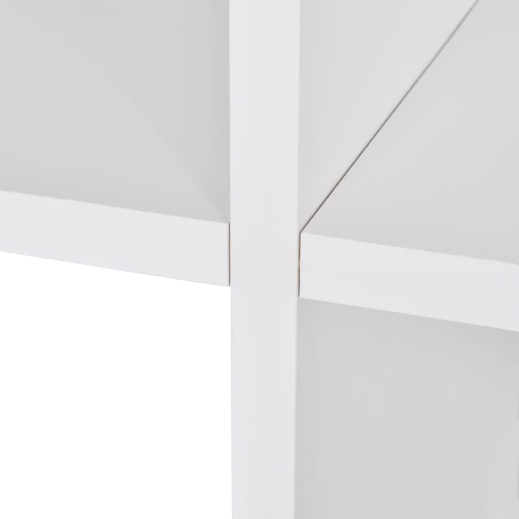 Bibliothèque escalier 142 cm blanche