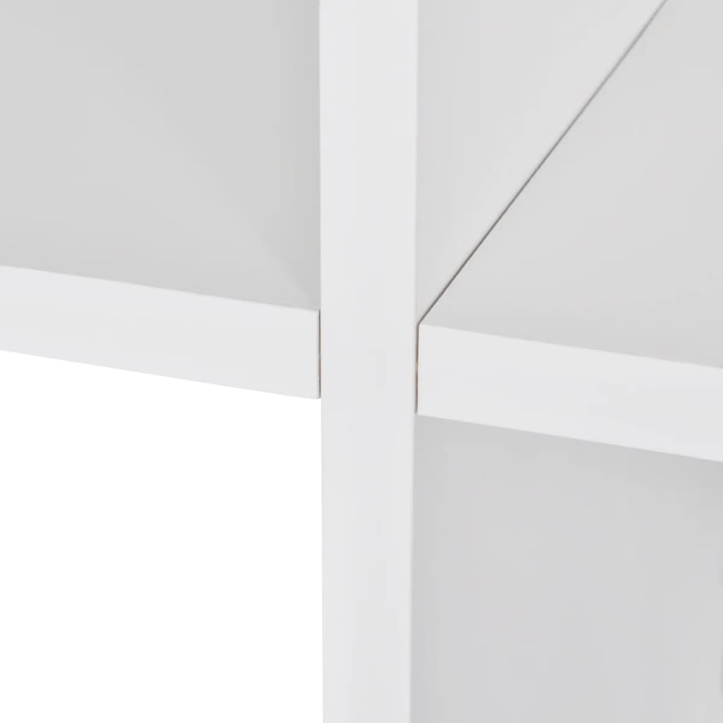 Staircase bookcase 107 cm white