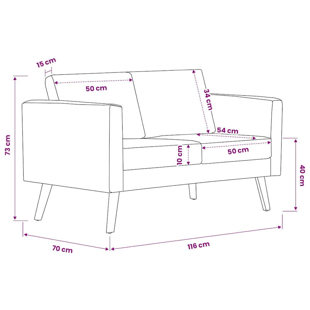 Sofagarnitur 2-Sitzer & 3-Sitzer Stoff Hellgrau