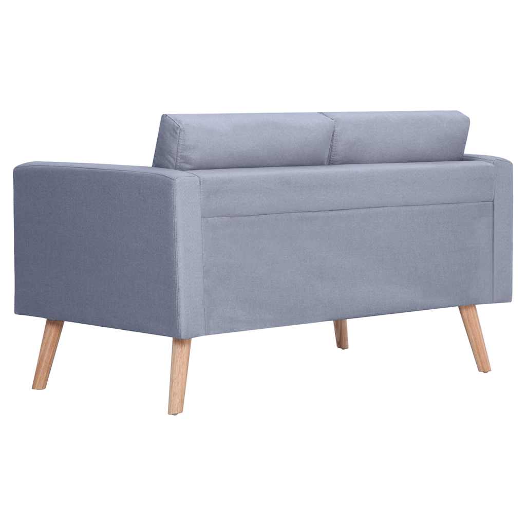 Ensemble de canapés 2 places et 3 places en tissu gris clair