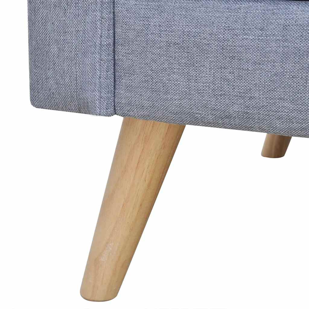Ensemble de canapés 2 places et 3 places en tissu gris clair