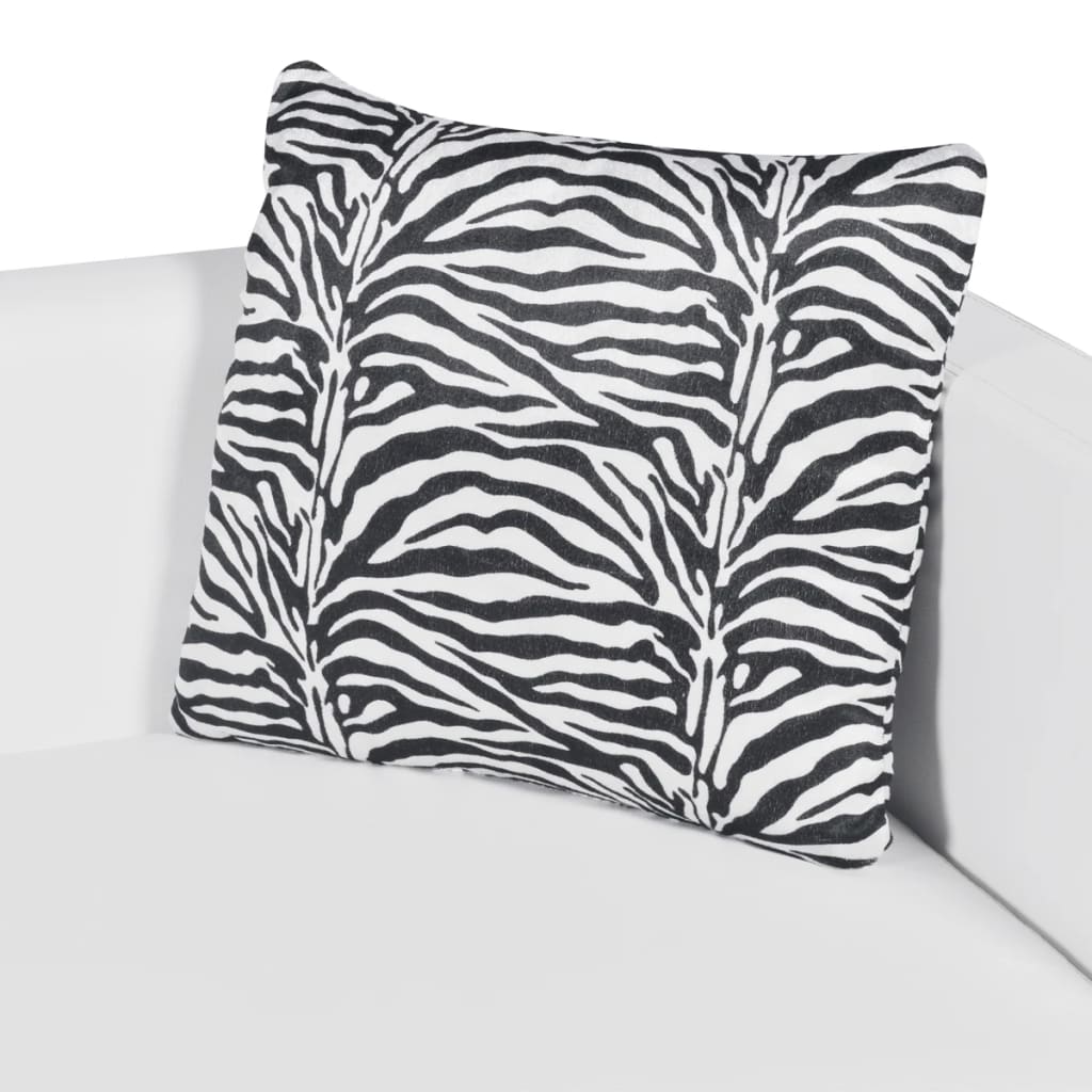 Sofa 2-Sitzer Kunstleder Weiß