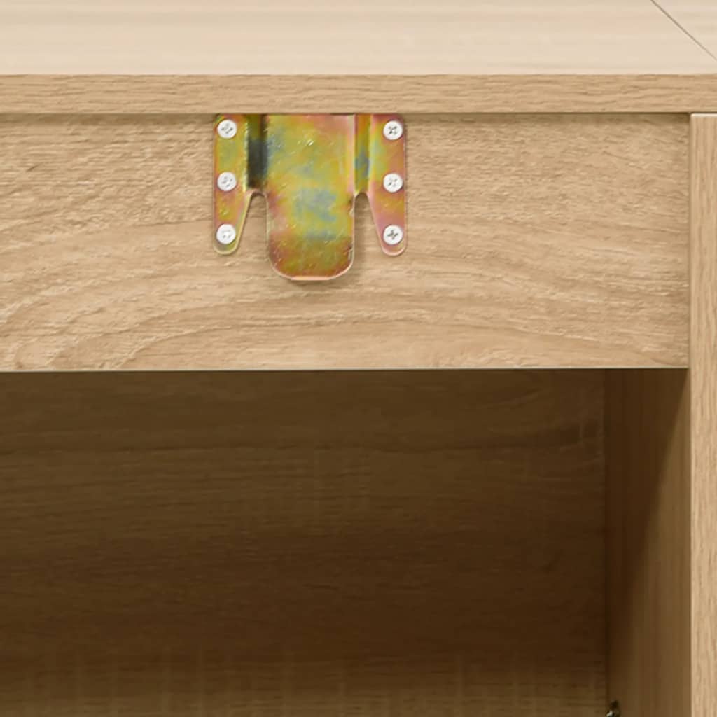 6-tlg. Badmöbel-Set Eichen-Optik Holzwerkstoff