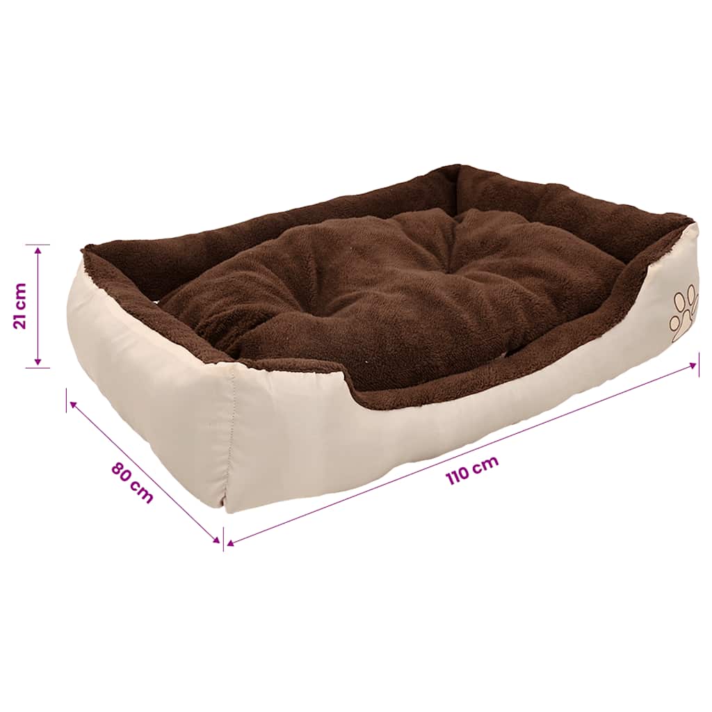Hundebett Beige und Braun XXL