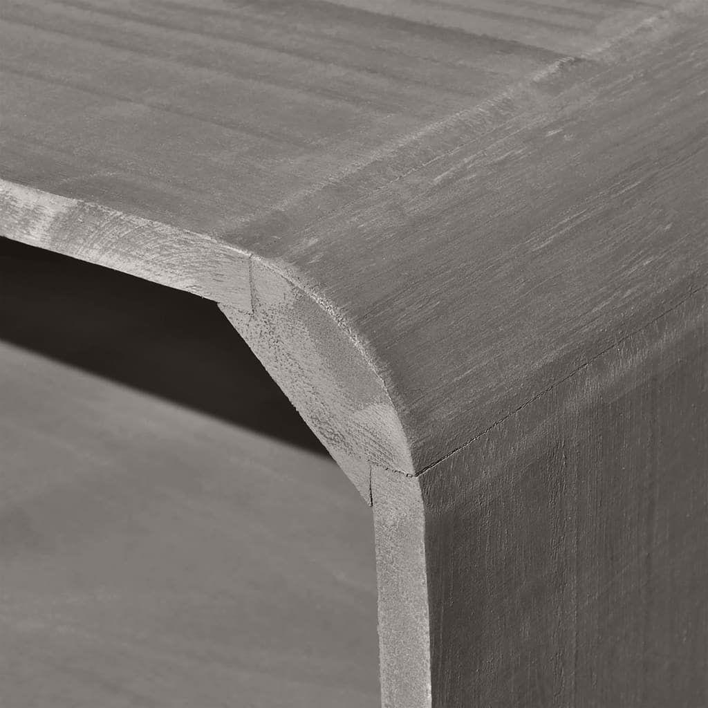 Coffee table 90×55.5×38.5 cm solid wood Paulownia grey