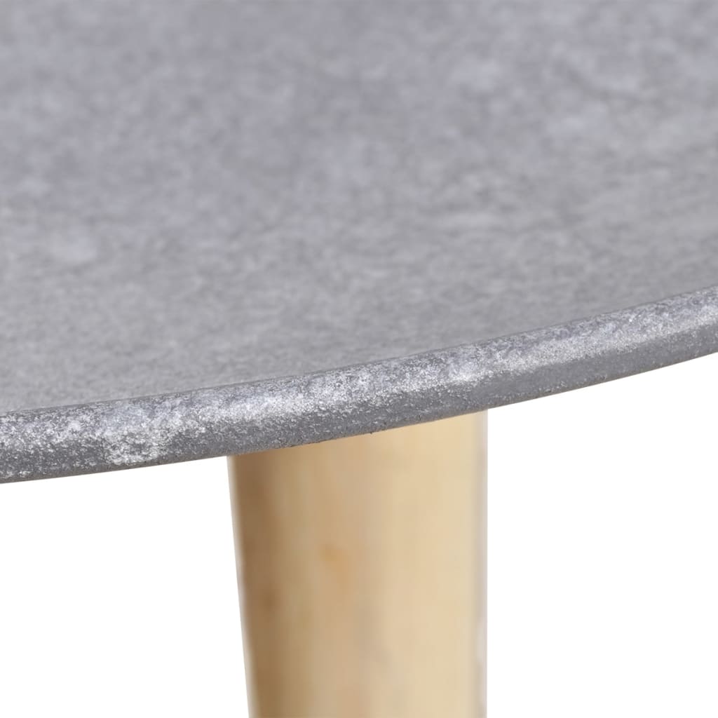 2-tlg. Beistelltisch/Couchtisch-Set 55 cm & 44 cm Betongrau