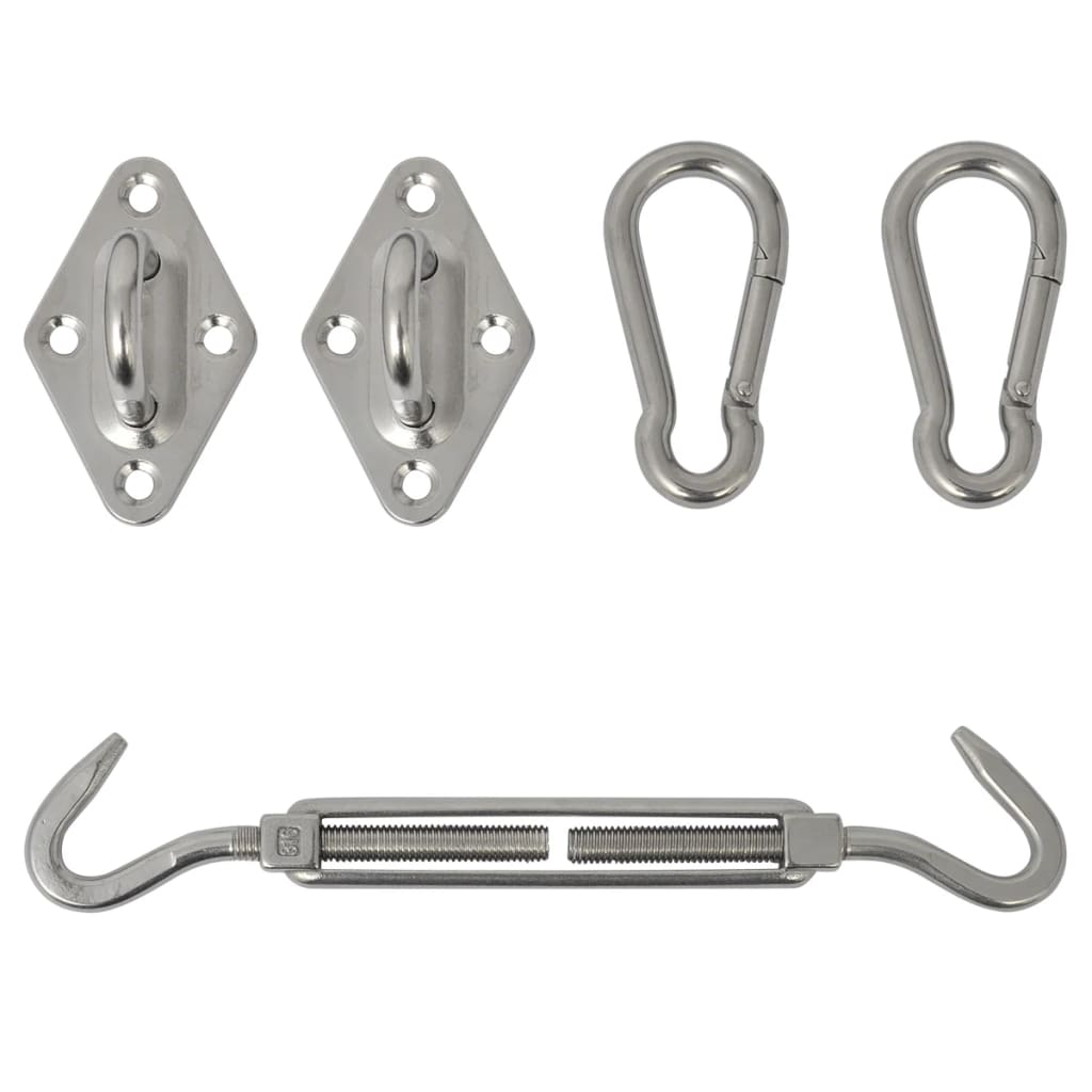 5 pcs parasol sail mounting kit stainless steel