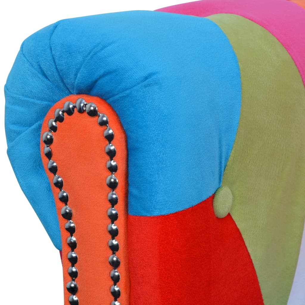 Canapé Chesterfield 3 places en tissu