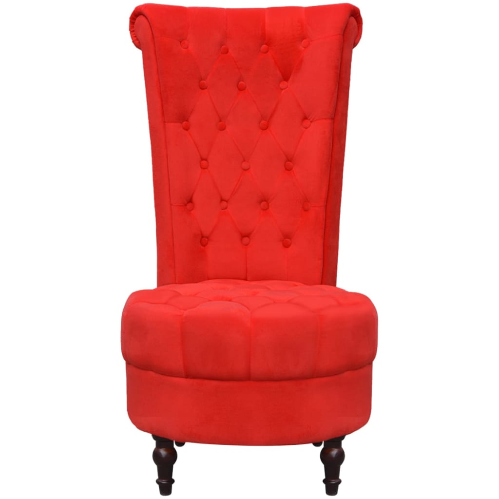 Hochlehner-Sessel Rot Stoff