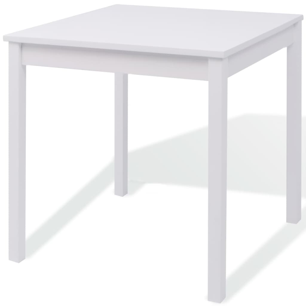 Ensemble de table à manger cinq pièces en pin blanc