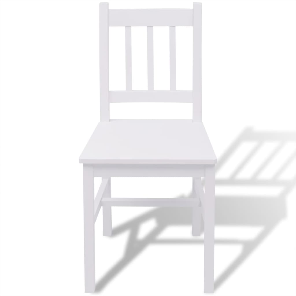 Ensemble de table à manger cinq pièces en pin blanc