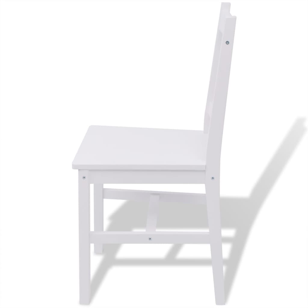 Ensemble de table à manger cinq pièces en pin blanc