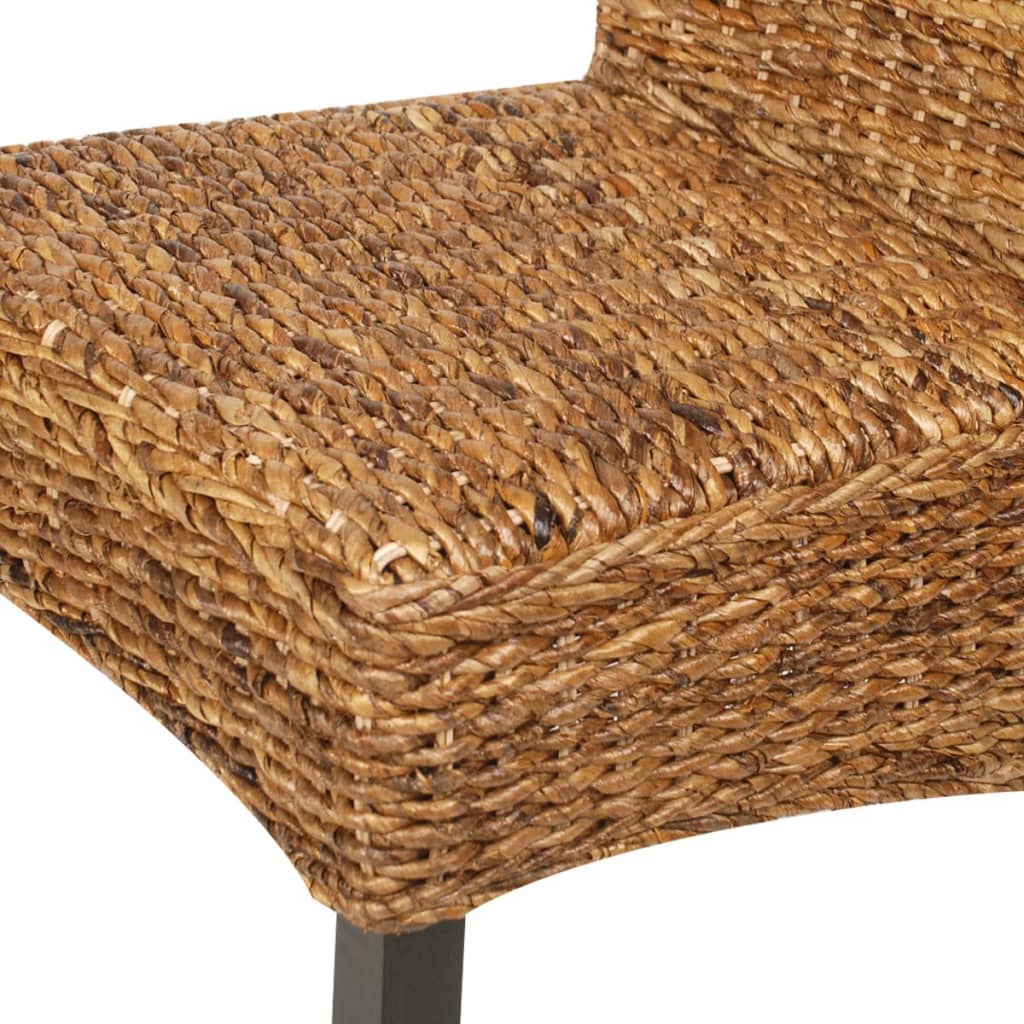 Dining chairs 2 pcs. Abaca and mango solid wood
