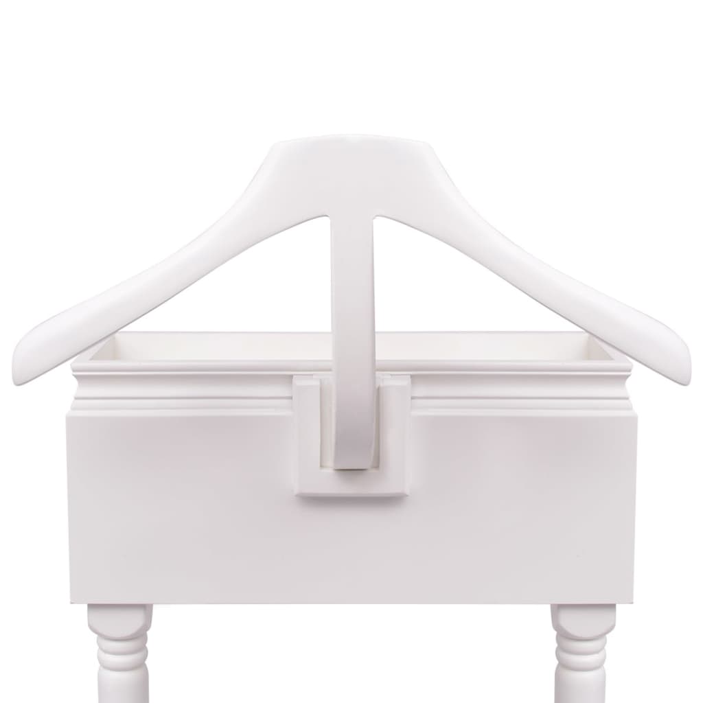 Clothes rack with drawers white wood