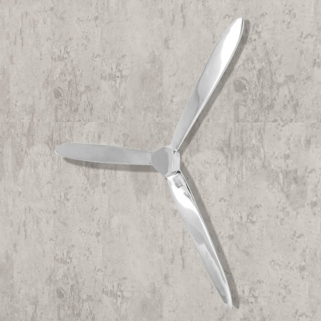Wall decoration propeller silver 70cm aluminum